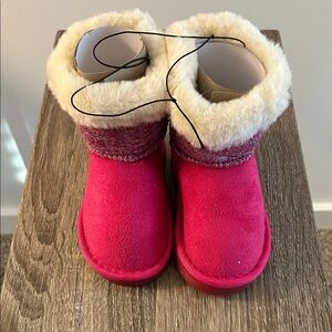 Vibrant Pink Fur-Lined Boots